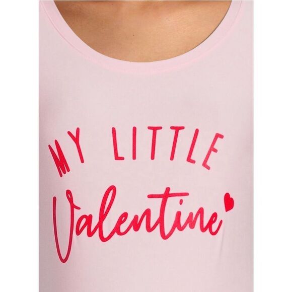 Valentine’s Day Maternity T-Shirt Stretchy Side Ruching Sz Medium Pink Red NWT - Picture 5 of 6